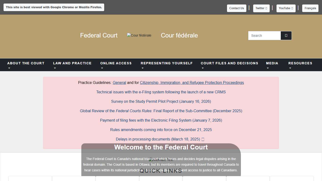 Federal Court - Home